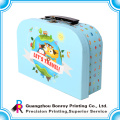 China factory customized new design logo printing cardboard suitcase